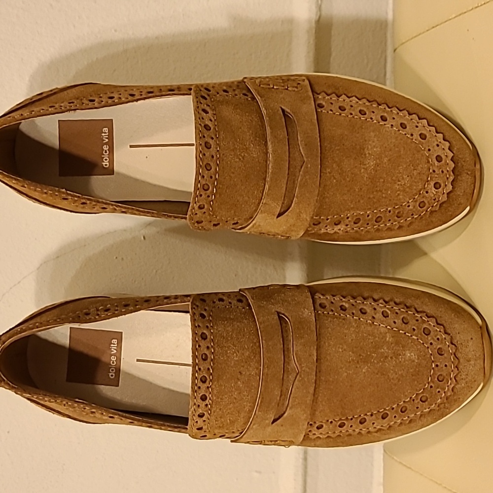Dolce vita suede slip on shoes